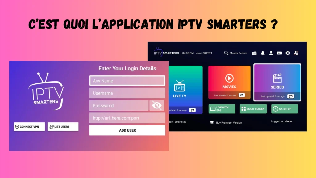 Acceil IPTV Smarters