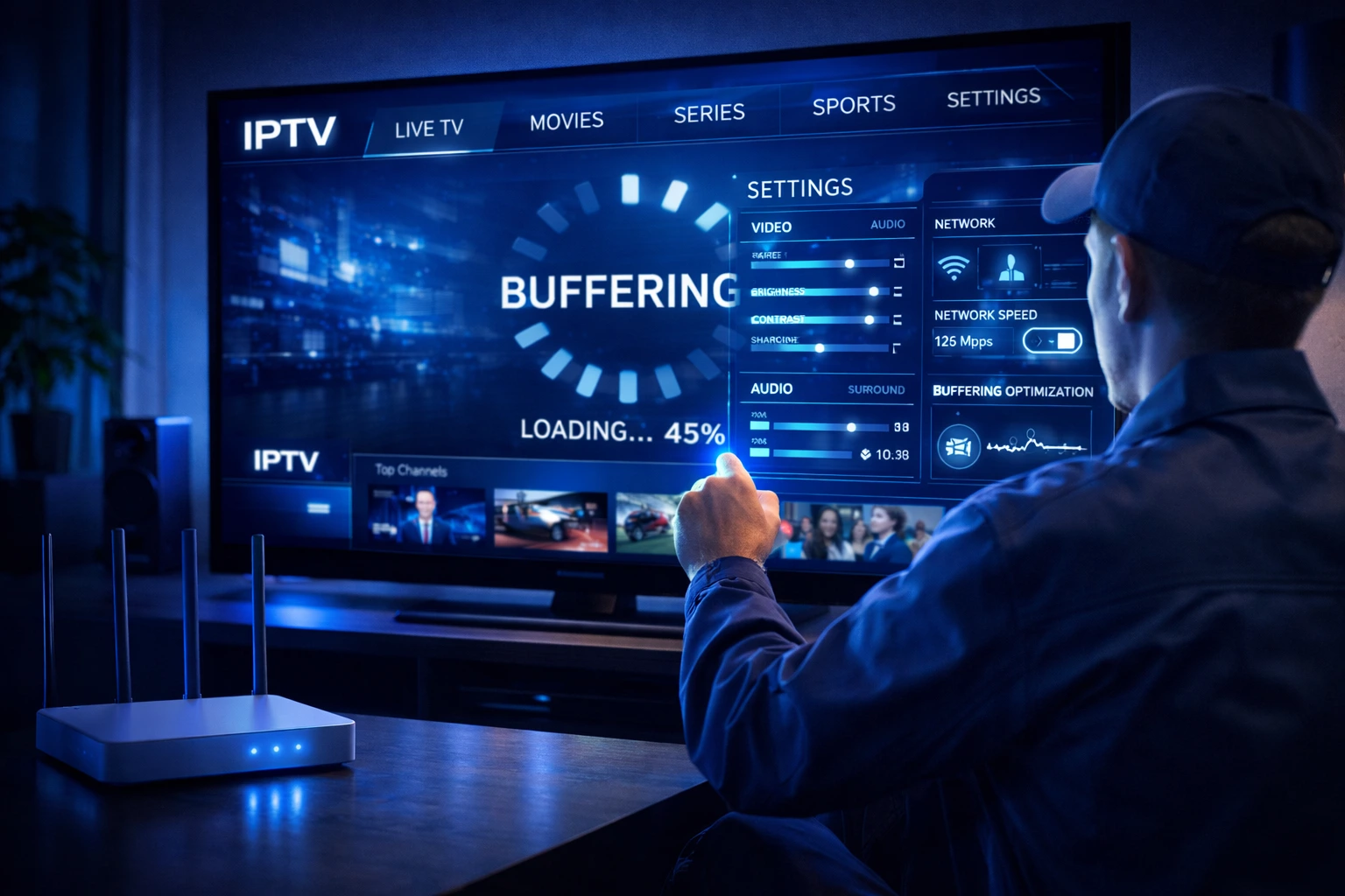 fix IPTV Smarters Pro buffering settings