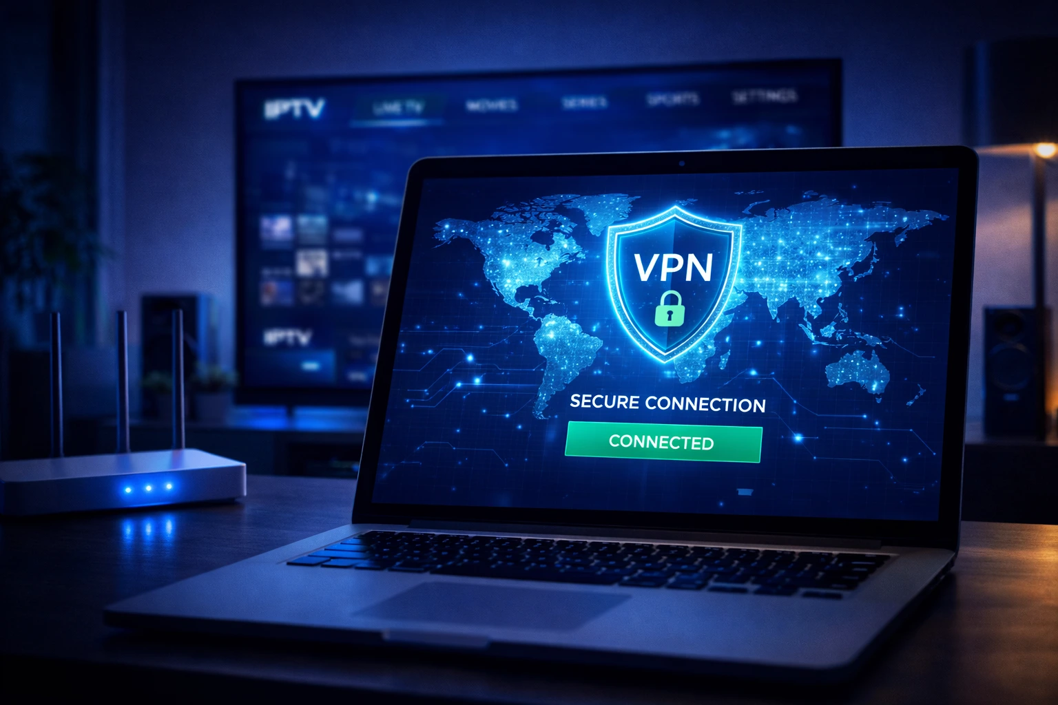 connexion sécurisée VPN pour IPTV Smarters
